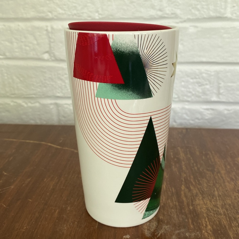Starbucks Holiday 2020 Trees And Stars Porcelain 12oz Tumbler